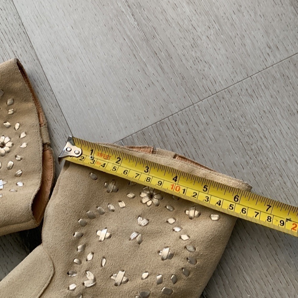 Jack Rogers NWOB Kaitlin Stitch Boot 7.5 tan cream - Picture 9 of 13